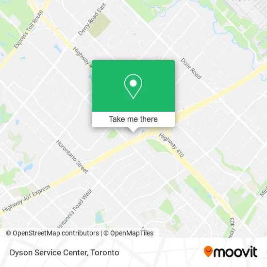 Dyson Service Center map