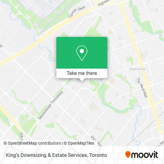 King's Downsizing & Estate Services map