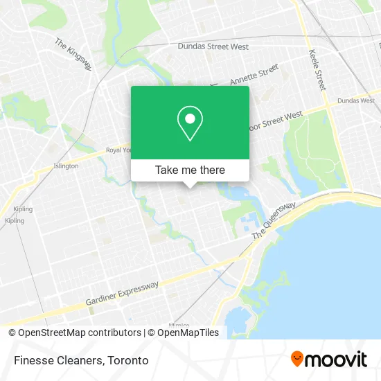 Finesse Cleaners map