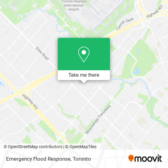 Emergency Flood Response map