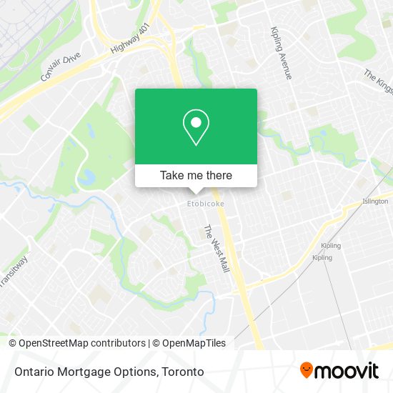 Ontario Mortgage Options map