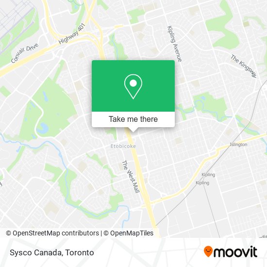 Sysco Canada map