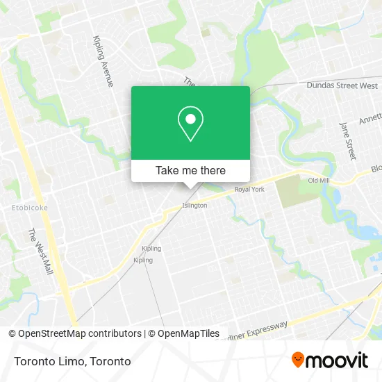 Toronto Limo map