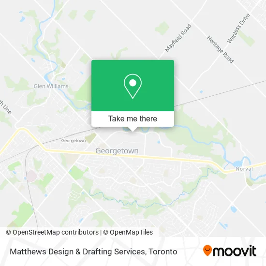 Matthews Design & Drafting Services map