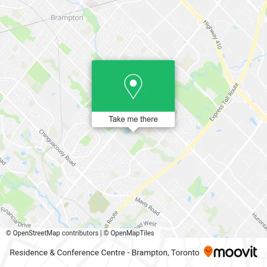 Residence & Conference Centre - Brampton map
