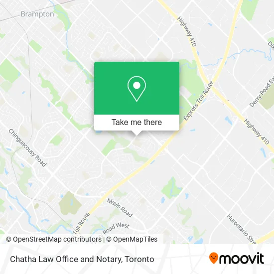 Chatha Law Office and Notary map
