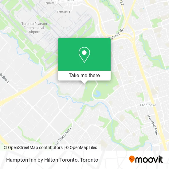 Hampton Inn by Hilton Toronto map