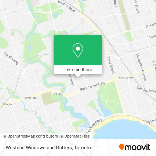 Westend Windows and Gutters map