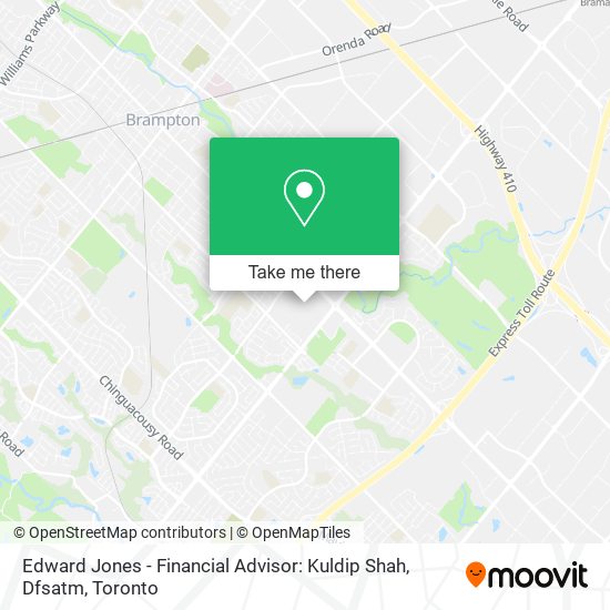 Edward Jones - Financial Advisor: Kuldip Shah, Dfsatm map