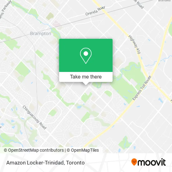 Amazon Locker-Trinidad map