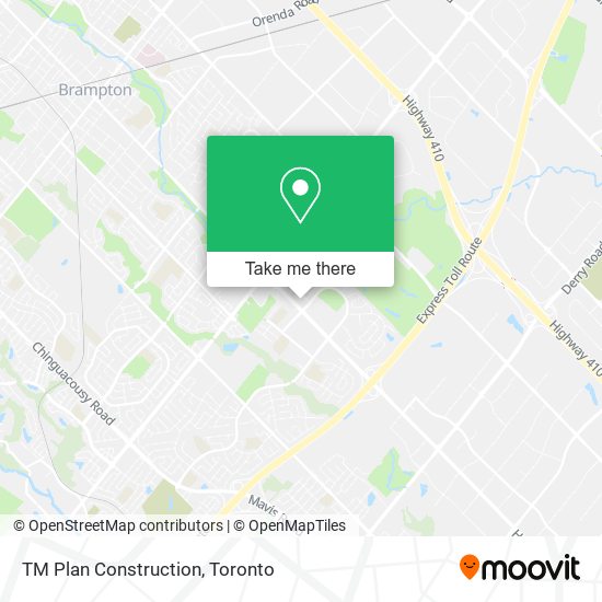 TM Plan Construction map