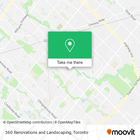 360 Renovations and Landscaping map