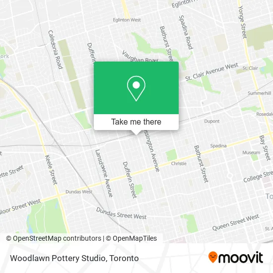 Woodlawn Pottery Studio map