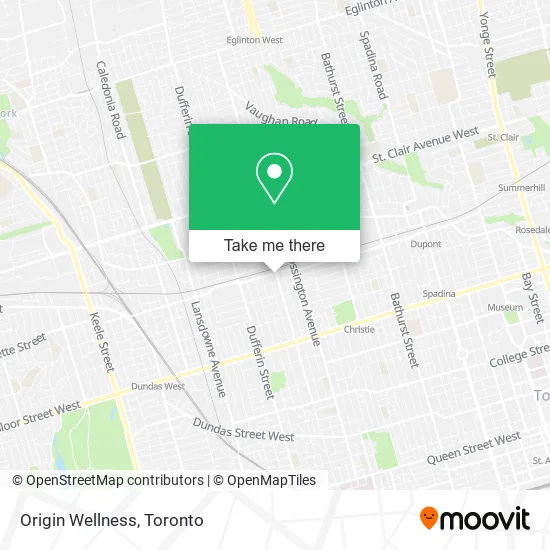 Origin Wellness map