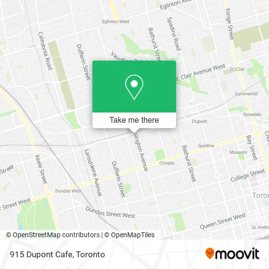 915 Dupont Cafe map