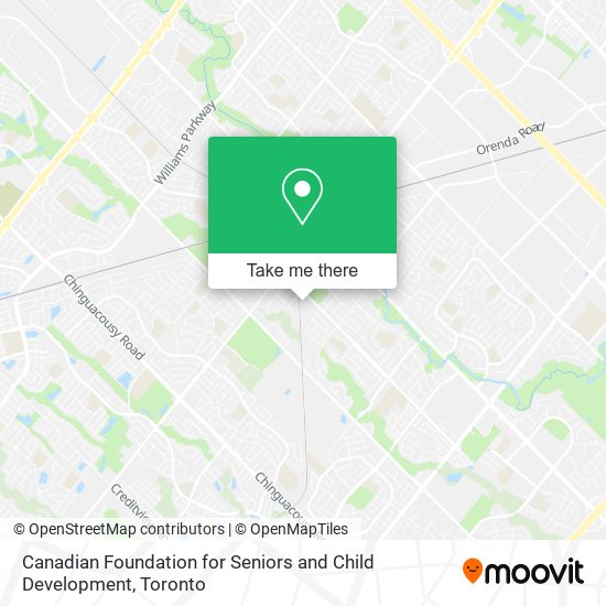 Canadian Foundation for Seniors and Child Development map