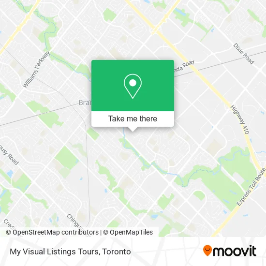 My Visual Listings Tours map