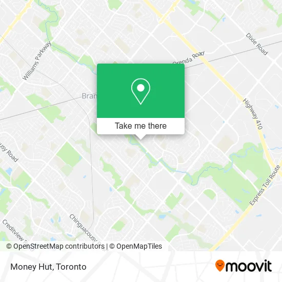 Money Hut map