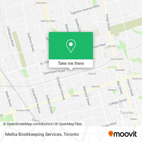 Melita Bookkeeping Services map