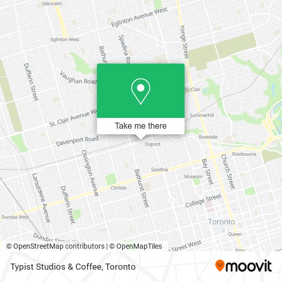 Typist Studios & Coffee map