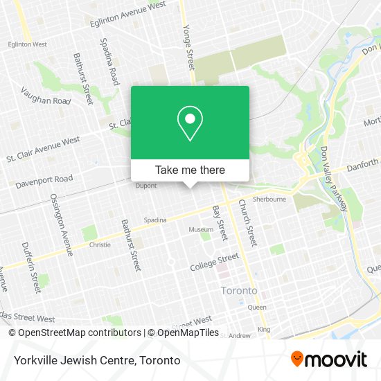 Yorkville Jewish Centre map
