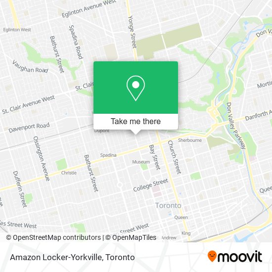 Amazon Locker-Yorkville map