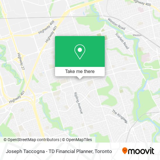 Joseph Taccogna - TD Financial Planner map