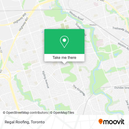 Regal Roofing map