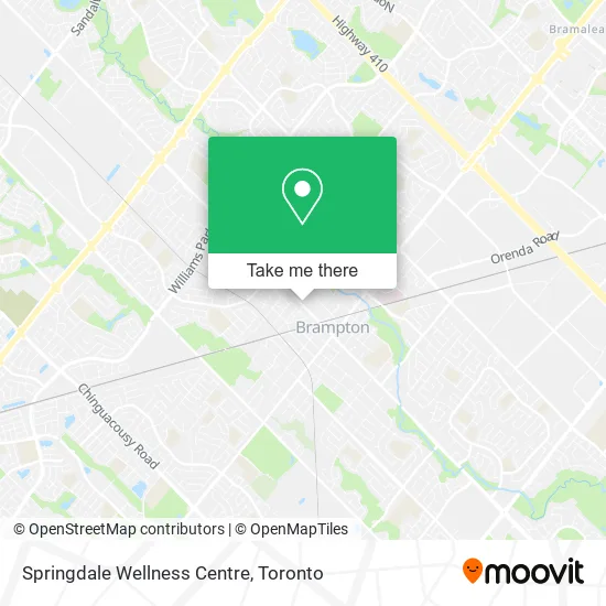 Springdale Wellness Centre map