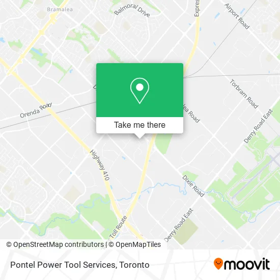 Pontel Power Tool Services map