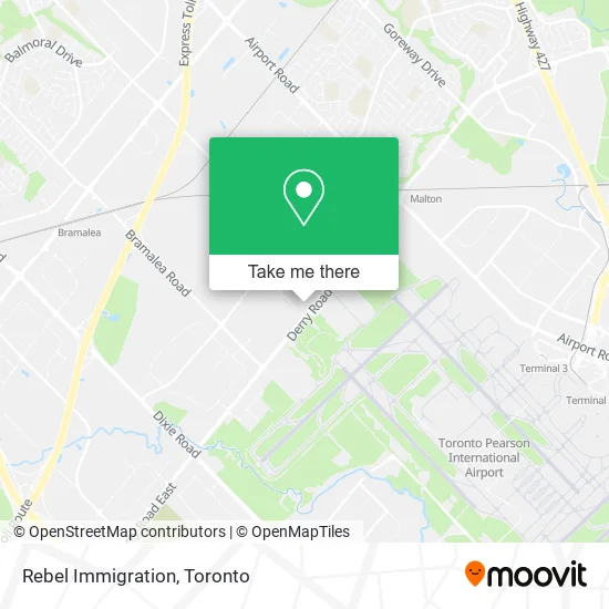 Rebel Immigration map