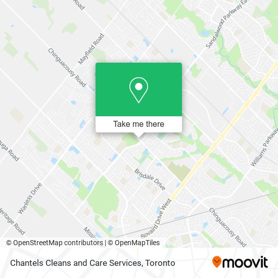 Chantels Cleans and Care Services map