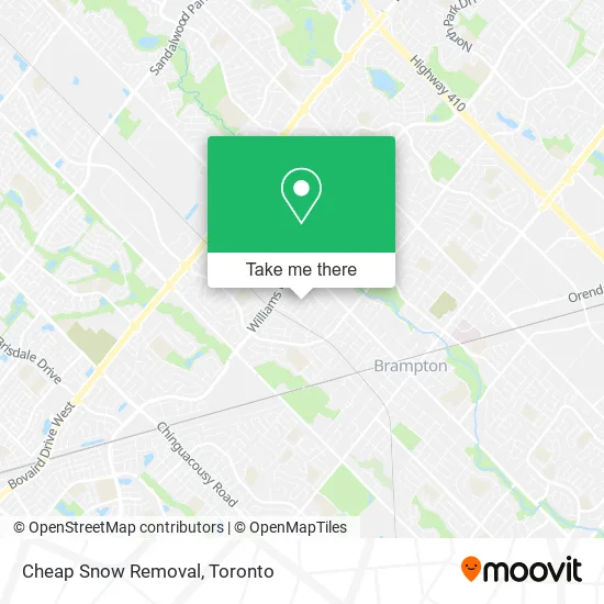 Cheap Snow Removal map