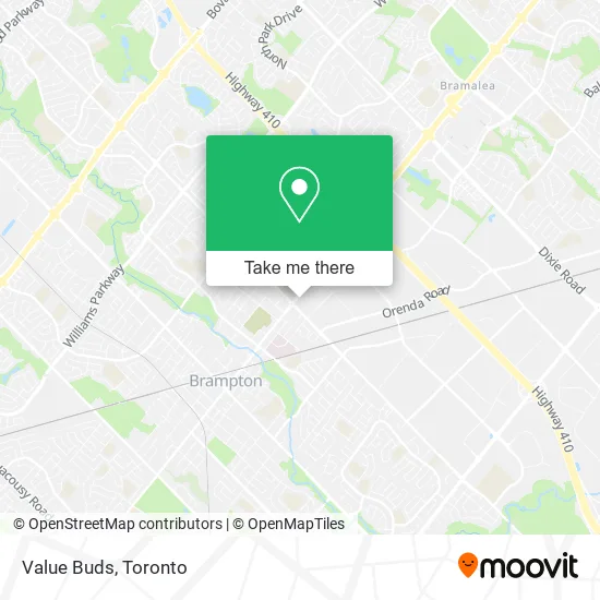 Value Buds map