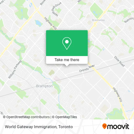World Gateway Immigration map