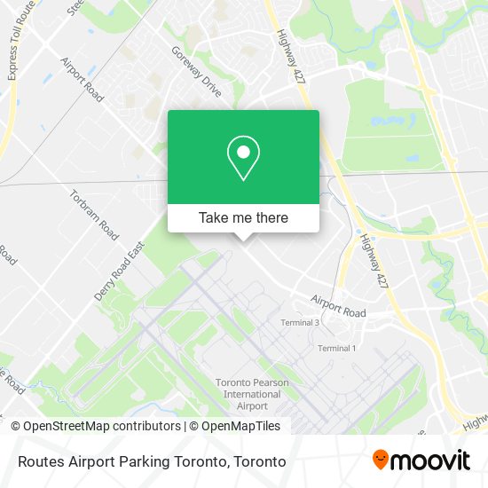 Routes Airport Parking Toronto plan