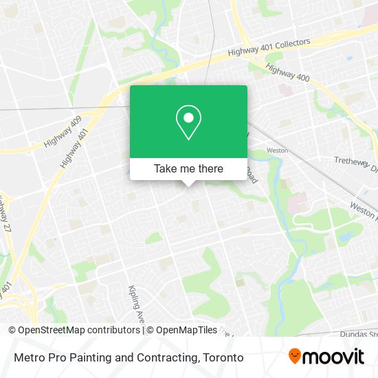 Metro Pro Painting and Contracting map