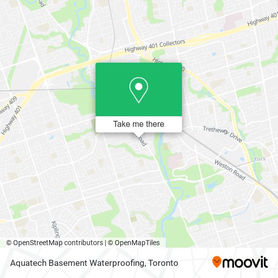 Aquatech Basement Waterproofing map