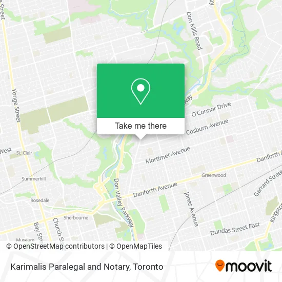 Karimalis Paralegal and Notary map
