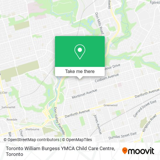 Toronto William Burgess YMCA Child Care Centre map
