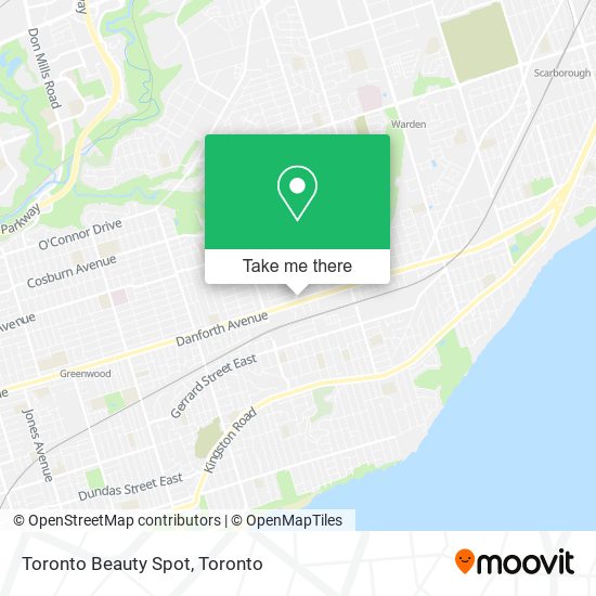 Toronto Beauty Spot map