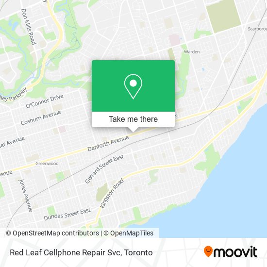 Red Leaf Cellphone Repair Svc map