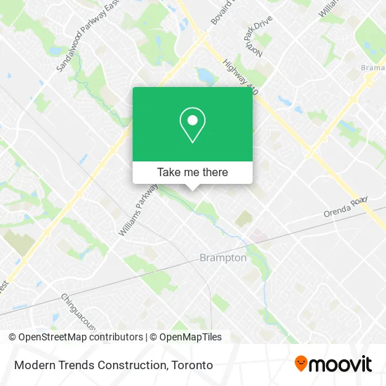 Modern Trends Construction map