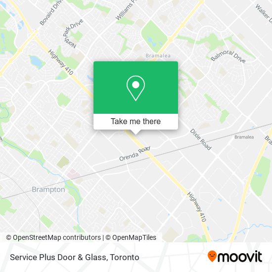 Service Plus Door & Glass map