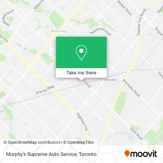 Murphy's Supreme Auto Service map