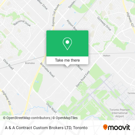 A & A Contract Custom Brokers LTD map