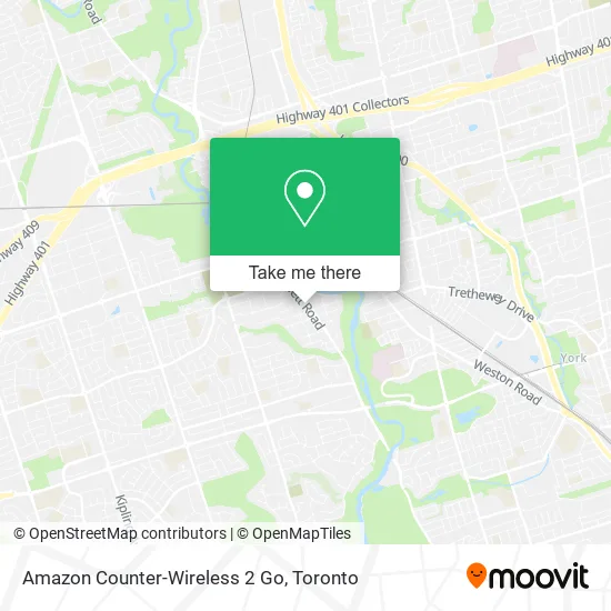 Amazon Counter-Wireless 2 Go map