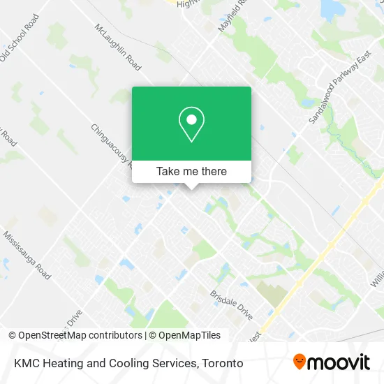 KMC Heating and Cooling Services map