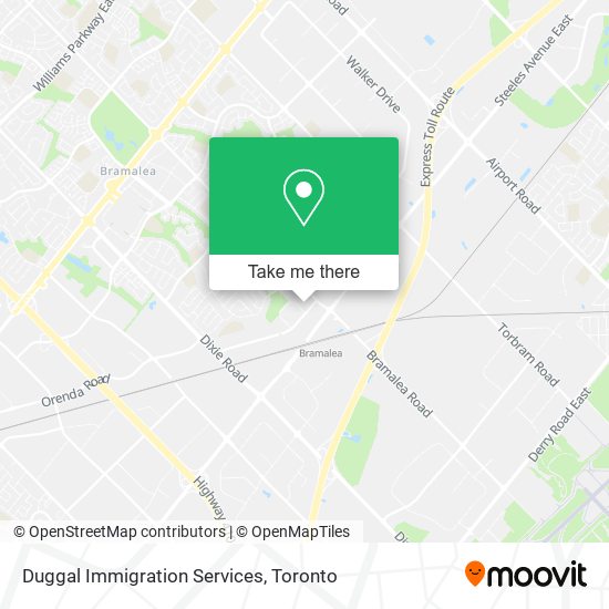 Duggal Immigration Services map