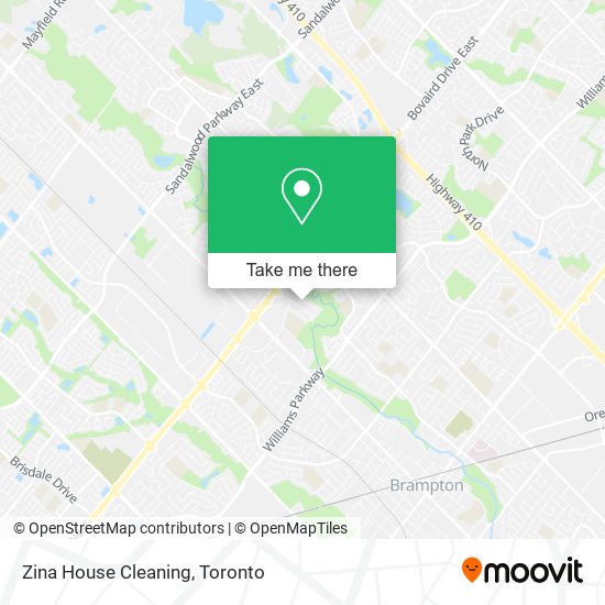 Zina House Cleaning map